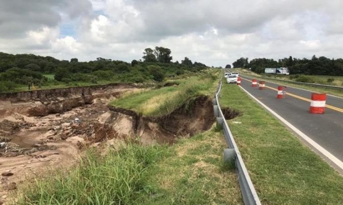 Si está en óptimas condiciones el fraguado del arreglo, se habilitará la ruta 8 este lunes