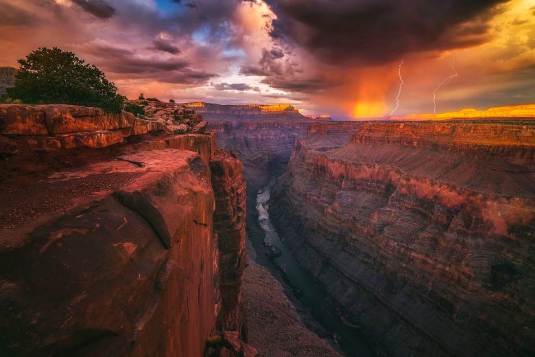 El Gran Cañón y la tormenta