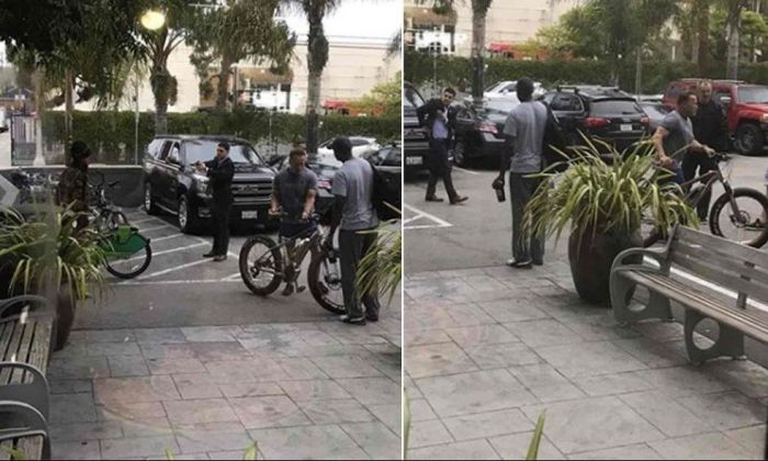 Le quiso robar la bicicleta a Arnold Schwarzenegger y el intento terminó muy mal