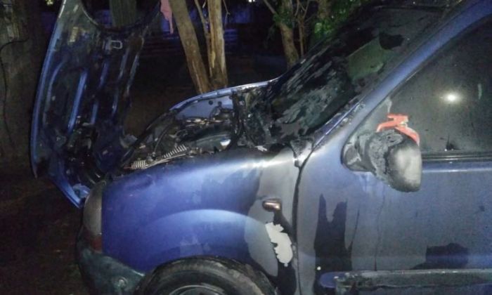 Un incendio de un automóvil en Las Higueras