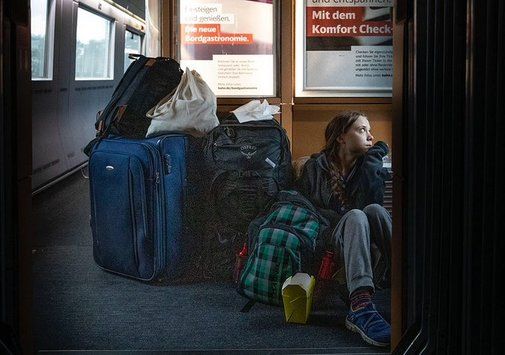 Greta Thunberg se fotografía en un "tren abarrotado" y la compañía le responde: "Ibas en primera clase"