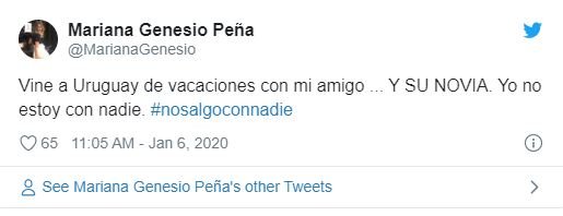 Mariana Genesio Peña aclaró la versión del inicio de una nueva relación sentimental