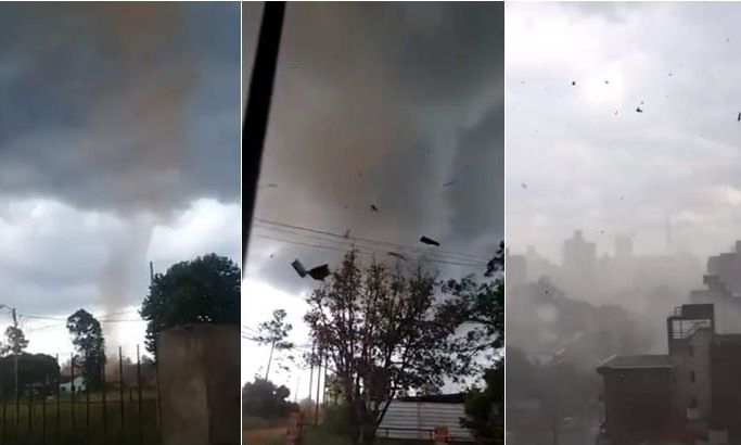 Impresionante tornado en Misiones provocó voladura de techos y caída de árboles