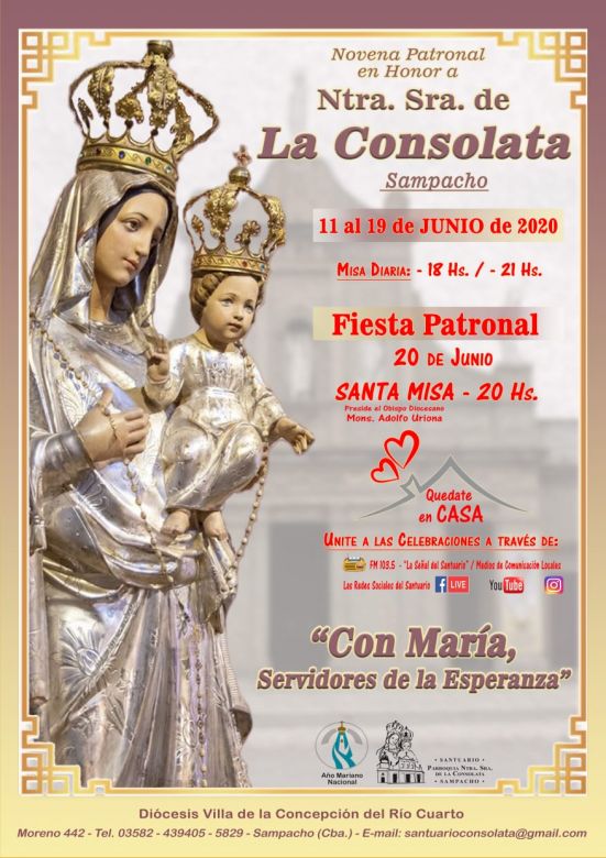 Celebración de La Consolata: Utiliza la virtualidad para fortalecerse en la novena 