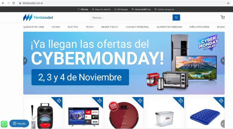 Descuentos de hasta el 50% y cuotas Banco Ciudad: Cyber Monday en Tienda Ciudad