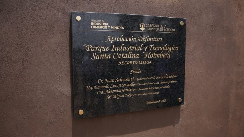 El gobernador Schiaretti habilitó formalmente el Parque Industrial de Holmberg