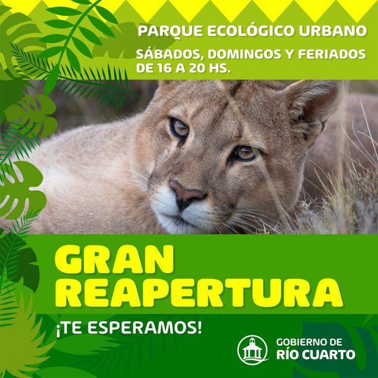 Gran apertura del Parque Ecológico Urbano con medidas de bioseguridad