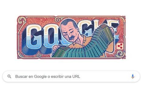 El doodle de Google le rinde homenaje al compositor argentino Astor Piazzolla