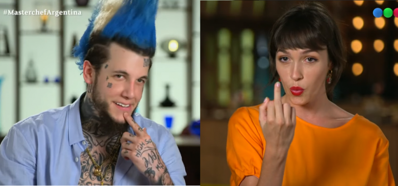 El grosero gesto de Alex Caniggia a Cande Vetrano por una cacerola en Masterchef Celebrity 2