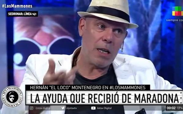 El Loco Montenegro reveló el gesto que tuvo Diego Maradona con él cuando dio positivo en el antidoping: “Me mandó a buscar y me llevó a Segurola y Habana”