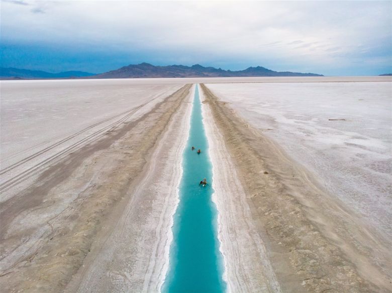 Kayak en las salinas