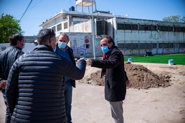 Avanzan los trabajos en el playón del Ex-Matadero