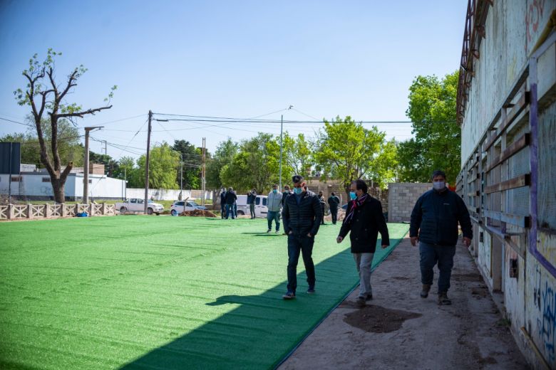 Avanzan los trabajos en el playón del Ex-Matadero