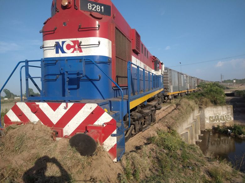 Un tren descarriló en cercanía de la ciudad