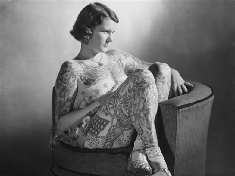 Betty Broadbent, la mujer más tatuada del mundo