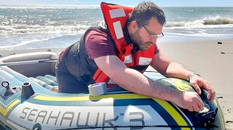 Con el viento y la meteorología variable buscan intensamente al riocuartense Alejandro Buchieri en Río Grande