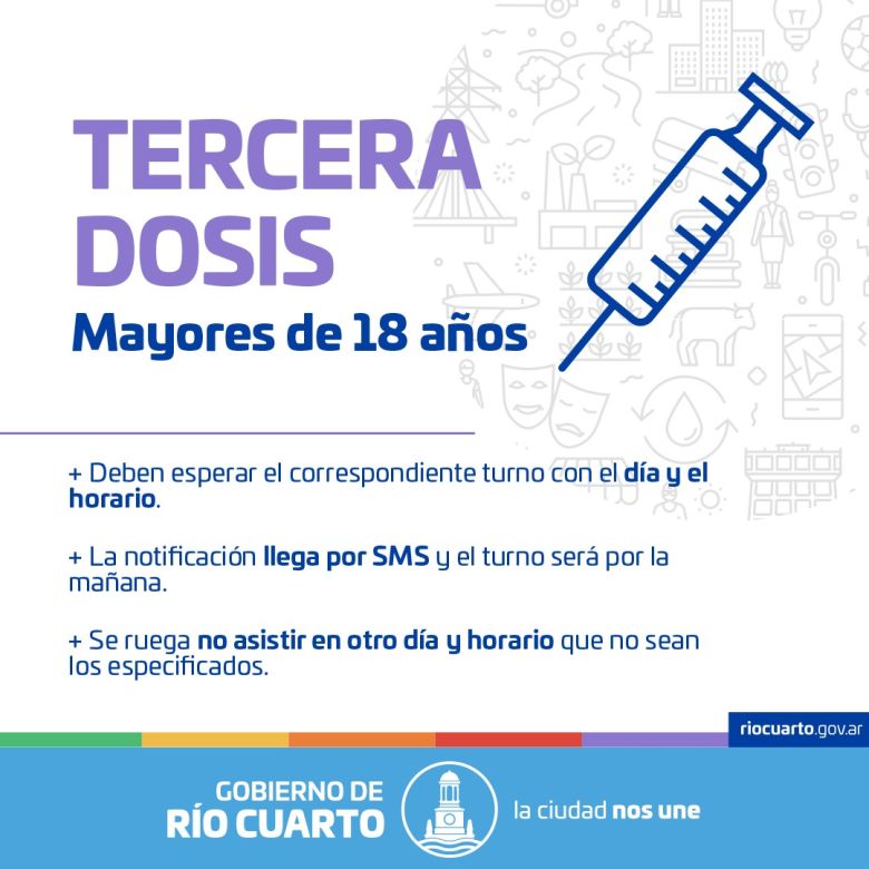 Tercera dosis: Salud informó que se mantendrá el sistema de turnos para todas las personas mayores de 18 años