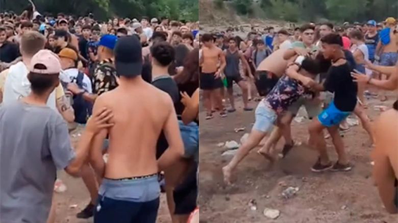 Un joven que intentó separar la pelea viral en Alpa Corral dijo que no hubo intervención policial