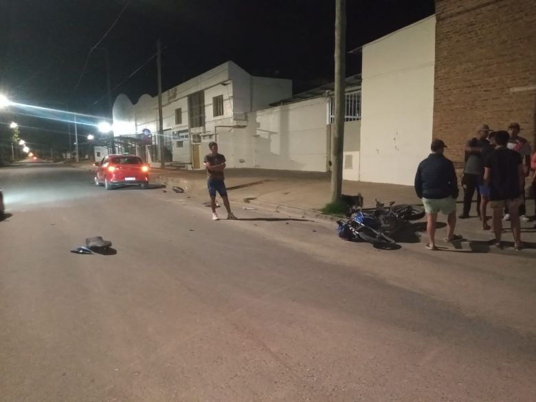 Siniestro vial en el barrio Alberdi