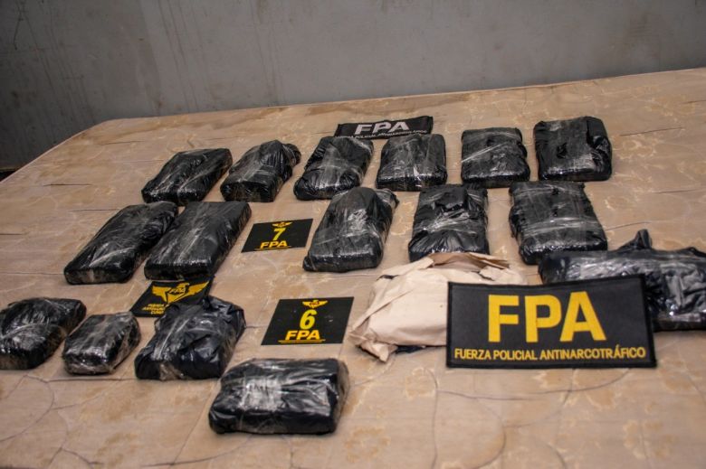 FPA secuestró 14 kilos de marihuana y detuvo a 4 personas 