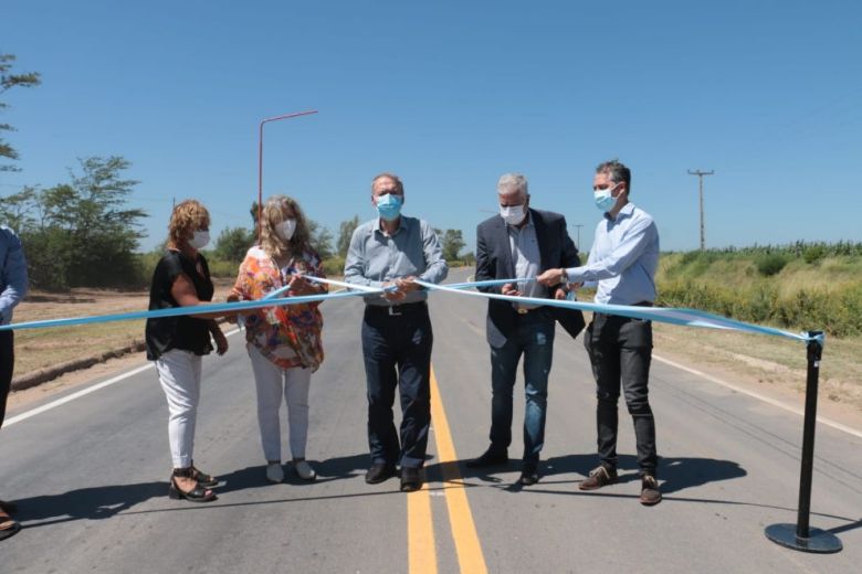 El gobernador Schiaretti inauguró la pavimentación del acceso a Washington