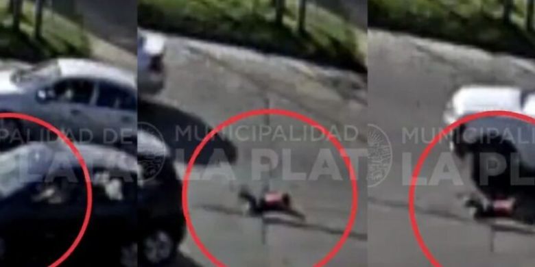 Un nene se cayó de un auto en movimiento