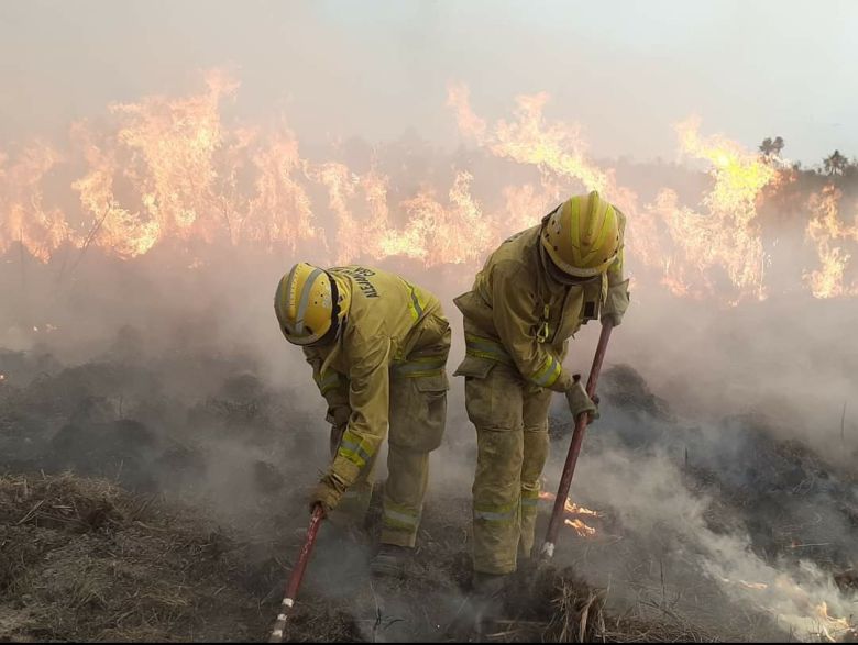 Luego de una semana de trabajo de bomberos en Corrientes, regresan los cuarteles a sus localidades 