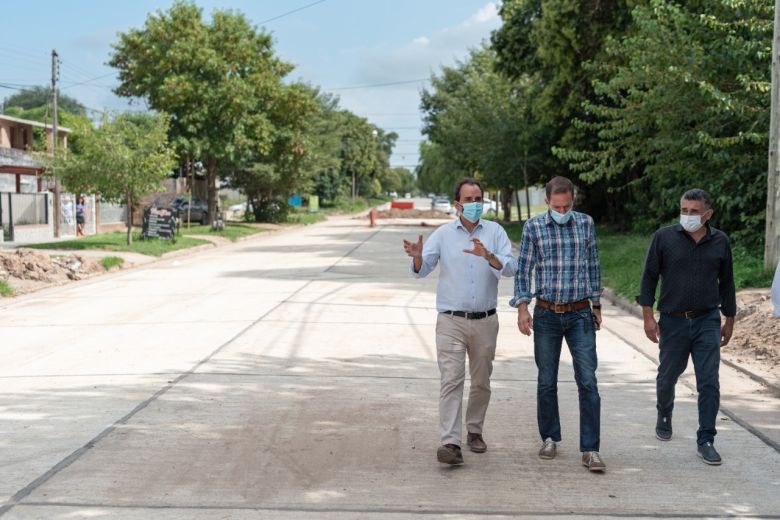 Plan de Pavimentación: avanza la obra de calle Cuba en Banda Norte