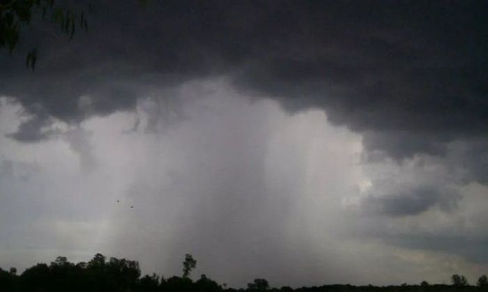 La lluvia caída llegó a los 100 milímetros en algunos departamentos