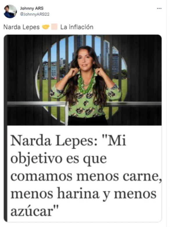 Narda Lepes compartió consejos de alimentación y generó polémica