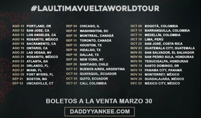 Daddy Yankee anunció su retiro: qué países recorrerá con su gira despedida y cuándo llegará a la Argentina