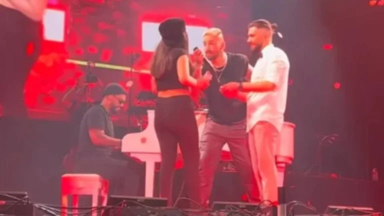 En pleno show de Maluma en Alemania, un hombre le propuso casamiento a su novia: qué hizo el cantante