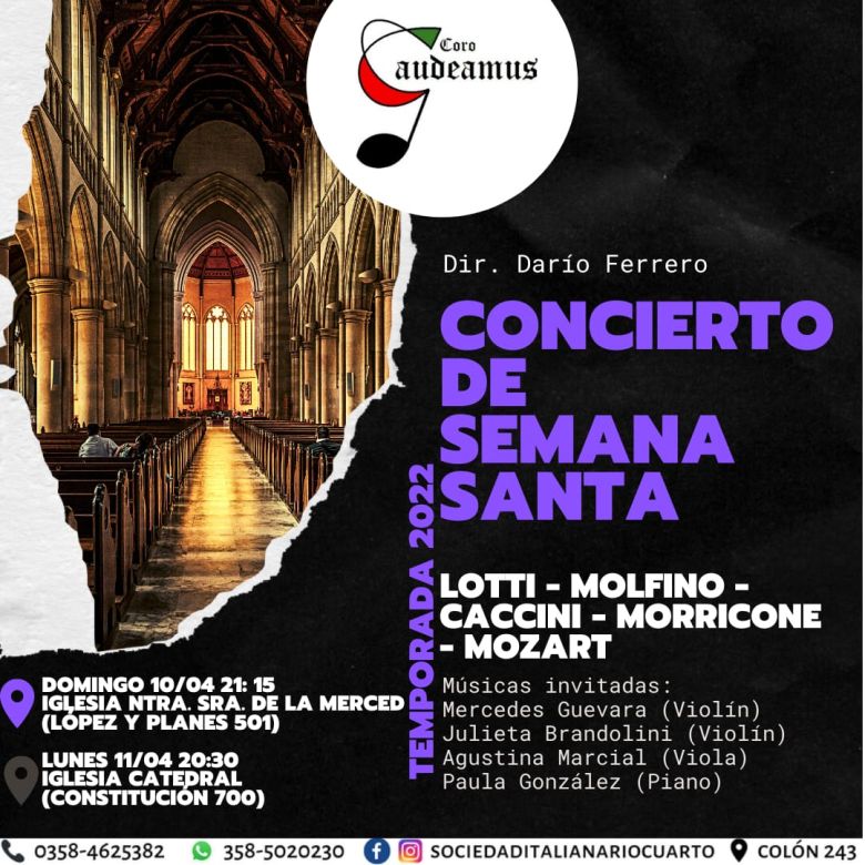 Comienzan los conciertos por Semana Santa del coro Gaudeamus