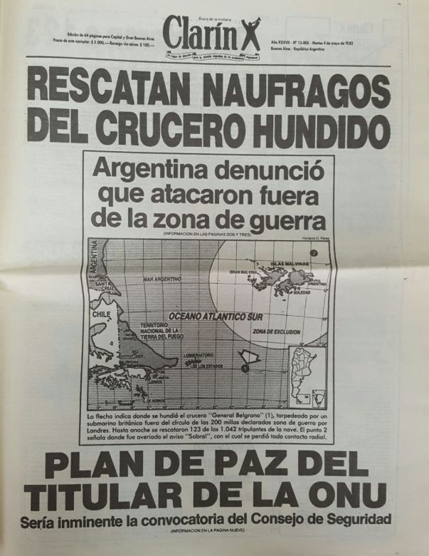 40 años del único riocuartense desaparecido a bordo del crucero ARA General Belgrano: El testimonio de su sobrino