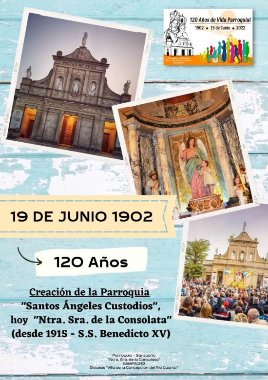 El Santuario de La Consolata de Sampacho cumple este domingo 120 años de su creación