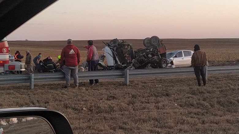  Grave siniestro en Ruta 8 cerca de Sampacho