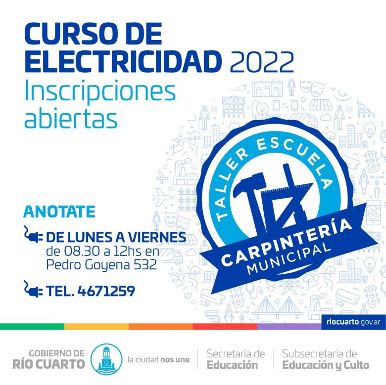 Se realizan cursos de electricidad y Huerta en la Escuela de Carpintería