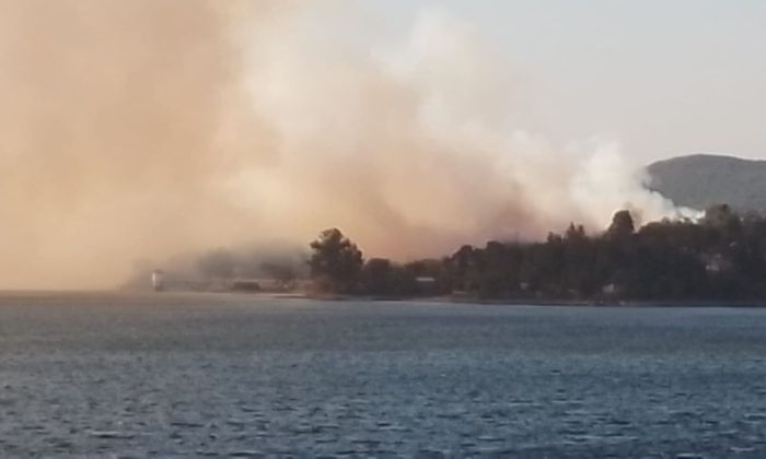 Bomberos de Berrotarán colaboraron en incendios en Embalse y Elena