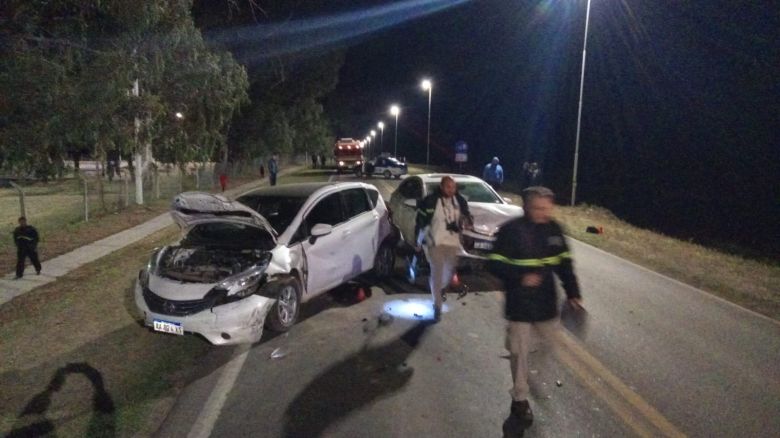 Seis personas resultaron heridas por un choque en cadena