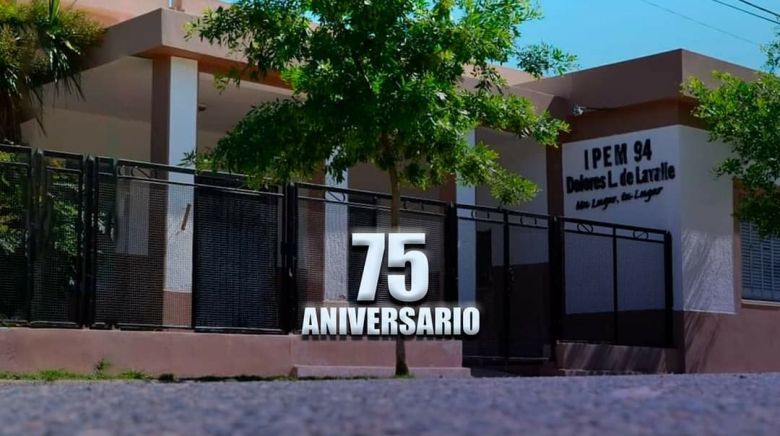 El IPEM 94 “Dolores Lavalle de Lavalle” de Coronel Moldes celebra los 75 años