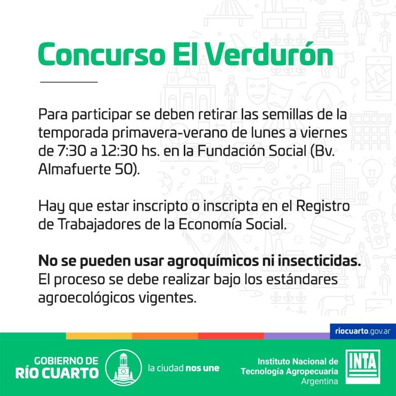 Se lanzó Verdurón: un concurso de verdura orgánica