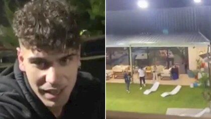 Un influencer se coló en la casa de Gran Hermano 2022 y dejó un regalo en el patio