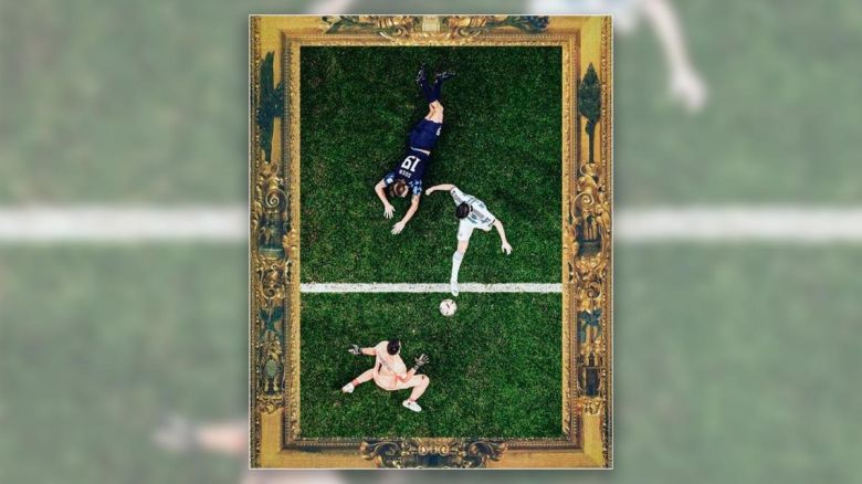 El golazo que se transformó en obra de arte: "óleo sobre césped"