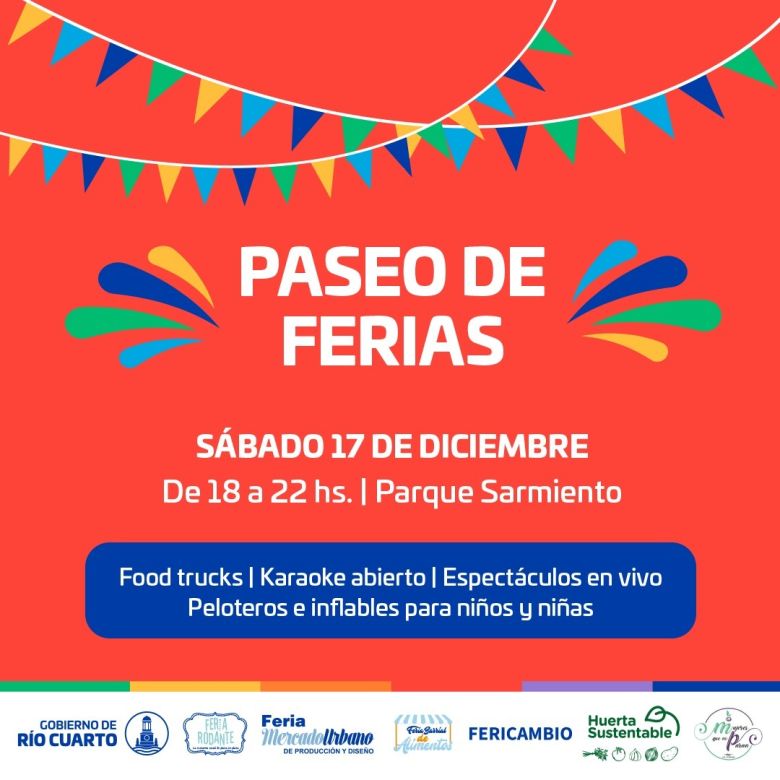 Se realiza un nuevo Paseo de Ferias en el Parque Sarmiento