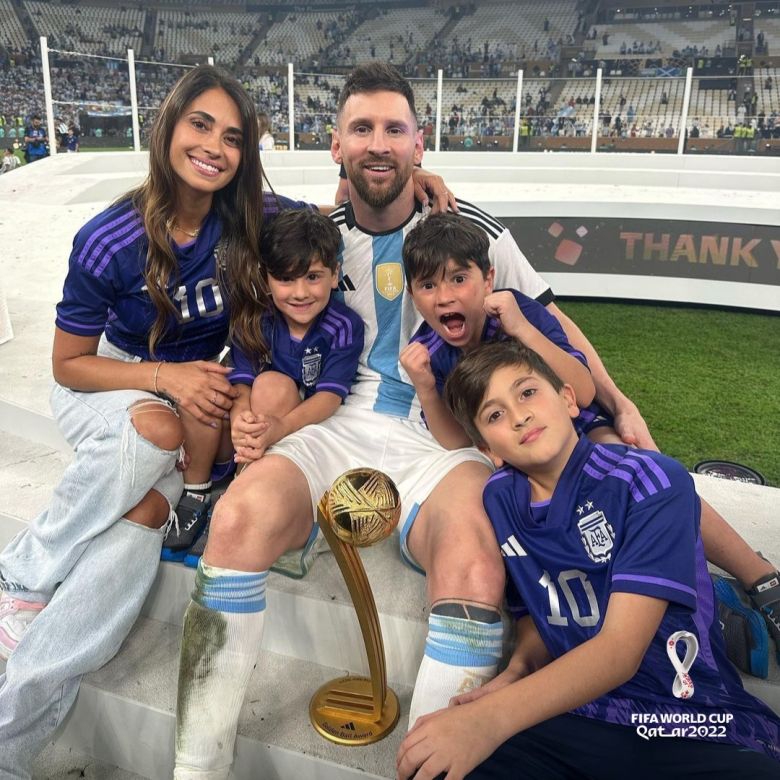 Argentina Campeón Mundial: El festejo de la familia Messi