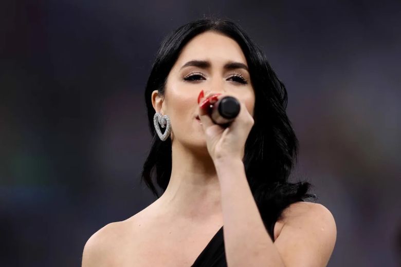 Lali cantó el Himno Nacional en la final del Mundial Qatar 2022