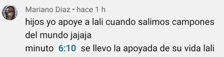 El hincha acusado de acoso le escribió a Lali Espósito e intentó justificarse: “Es totalmente falso”