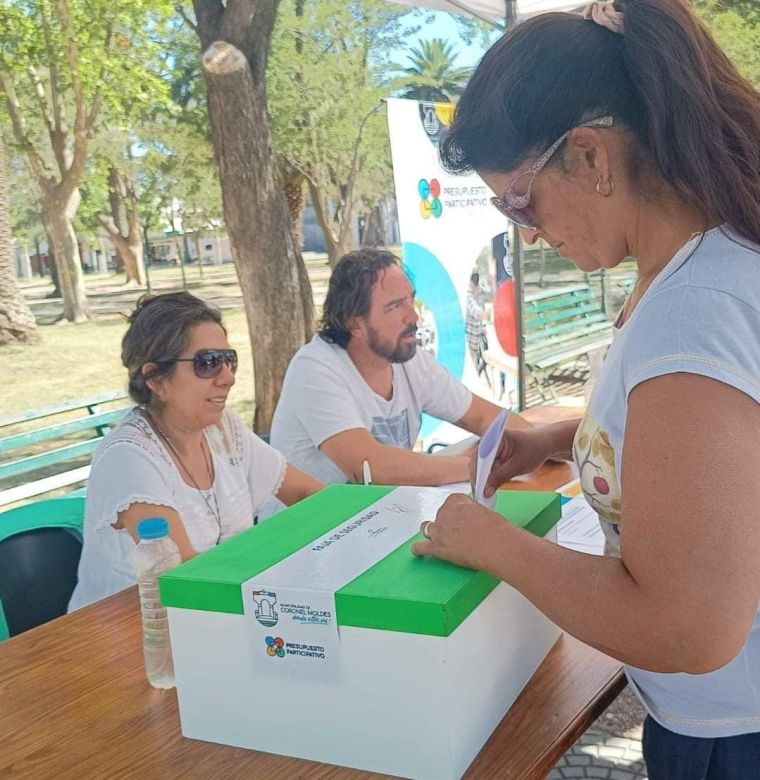  Coronel Moldes: comienzan a votar los proyectos del Presupuesto Participativo 