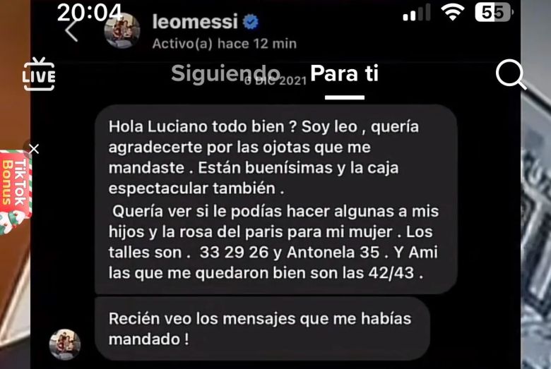 La historia de las ojotas que usa Lionel Messi y que agradeció a sus creadores con un mensaje privado