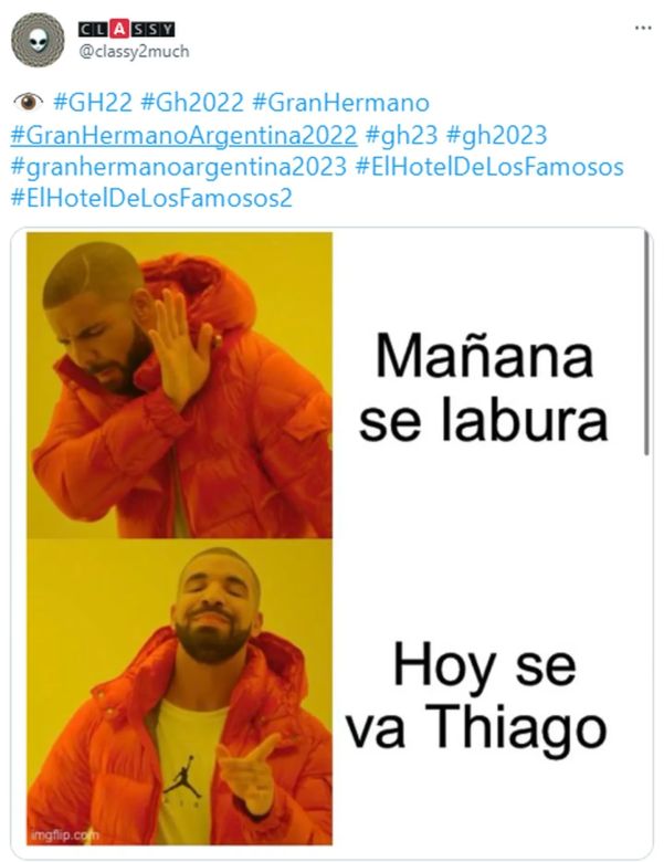 Thiago Medina se convirtió en el nuevo eliminado de “Gran Hermano” y estallaron los memes